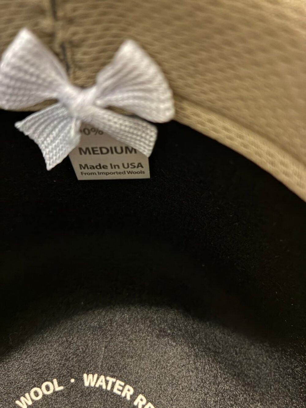 Stetson Black Felt Crushable Hat - Size Medium